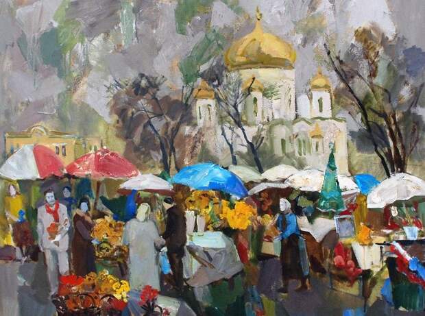 Живописные образы православных храмов представили на выставке в Ростове-на-Дону