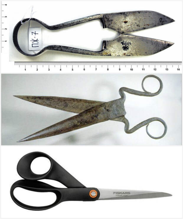Ножницы 4000 лет назад и сейчас.