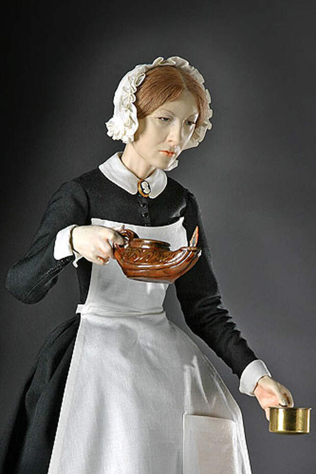 Портрет Флоренс Найтингейл.  Дама с лампой из исторических деятелей Англии