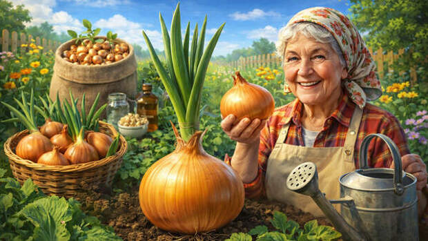Бабушкин способ: как вырастить лук размером с кулак