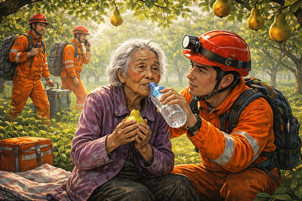 Sohu: в Китае 87-летняя женщина выжила после пяти дней без еды и воды в грушевом саду
