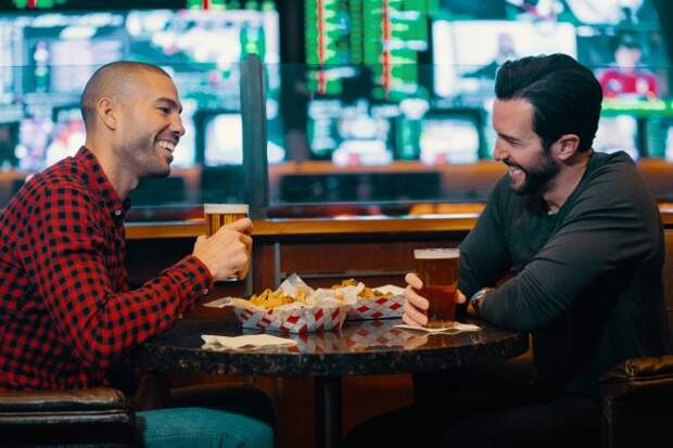 two guys in sportsbook
