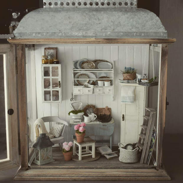Финская художница создает дома мечты... в миниатюре, фото № 10