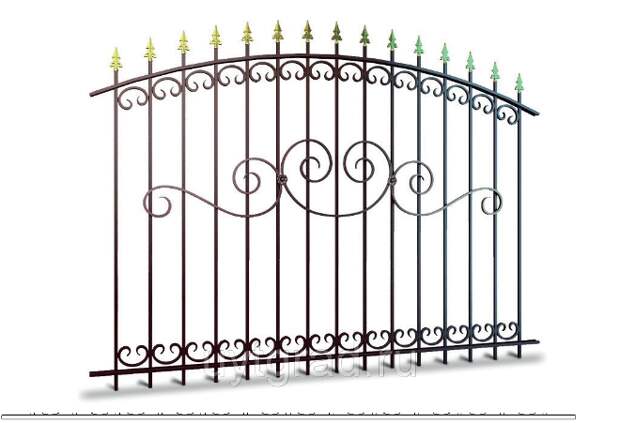 Кованые заборы: разновидности, преимущества и уход (102 фото)