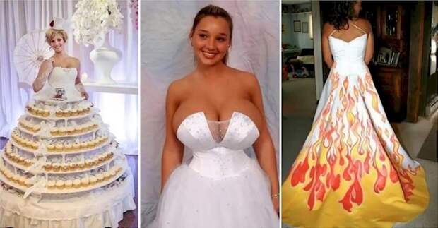 20 невест, которые прогадали с выбором свадебного платья невесты, свадебное платье