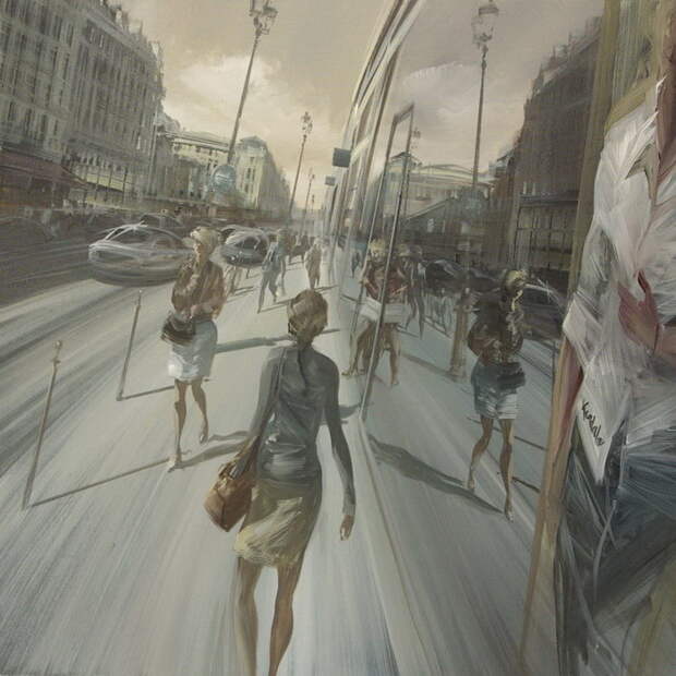 Суета большого города: картины Kerdalo
