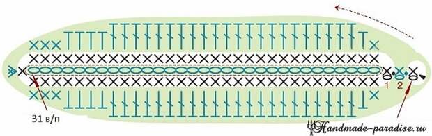 Весенние незабудки крючком. Схемы вязания (3)