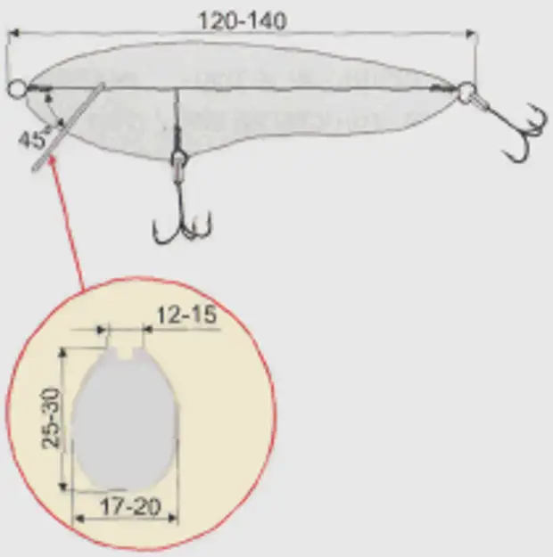 Чертежи воблеров и блесен