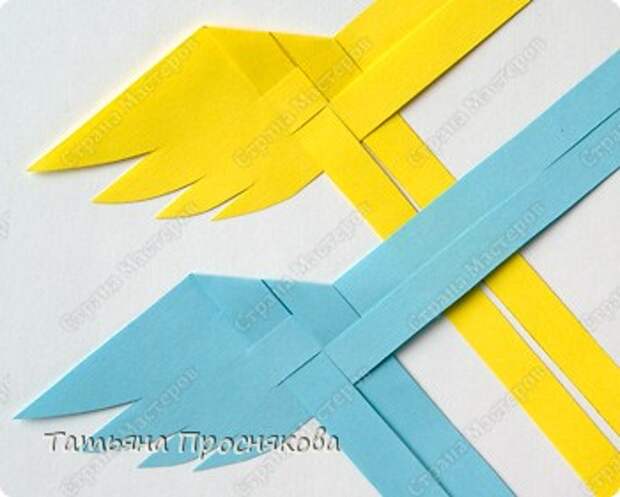 Мастер-класс Поделка изделие Плетение Плетёные птички Бумага фото 7