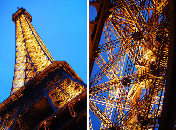 The Eiffel Tower at night