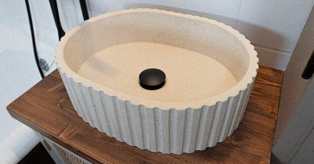 Раковина из бетона — стильное и уникальное решение для ванной комнаты