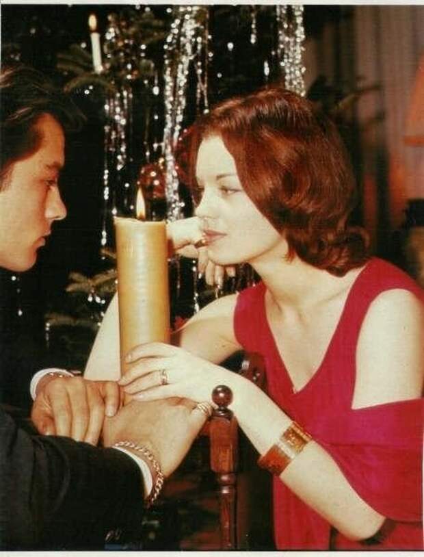 Роми Шнайдер и Ален Делон. Фото / Romy Schneider and Alain Delon photo