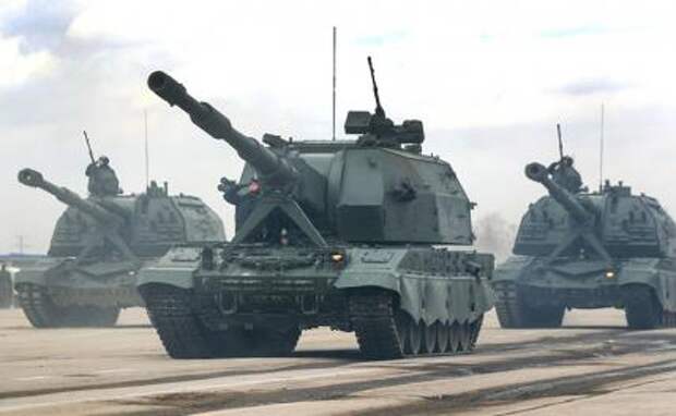 На фото: самоходные артиллерийские установки "Коалиция-СВ"