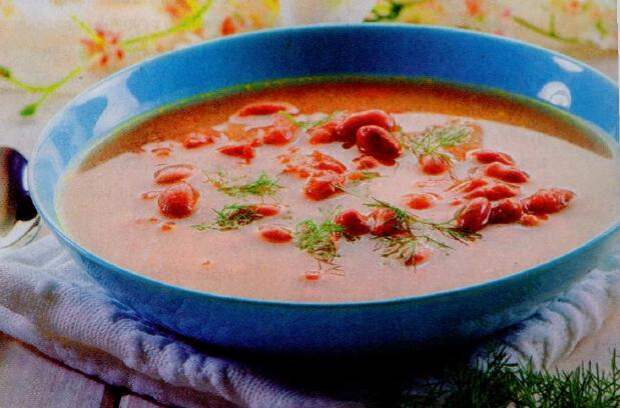 Фасолевый суп с пореем