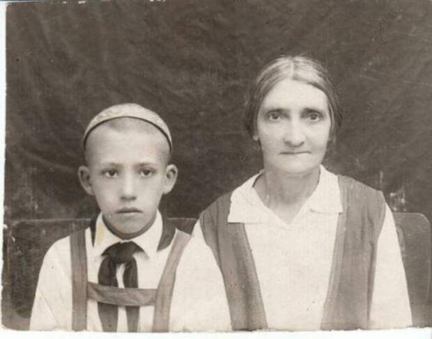 Юрий Никулин с тетей 30-е годы история, никулин, фото