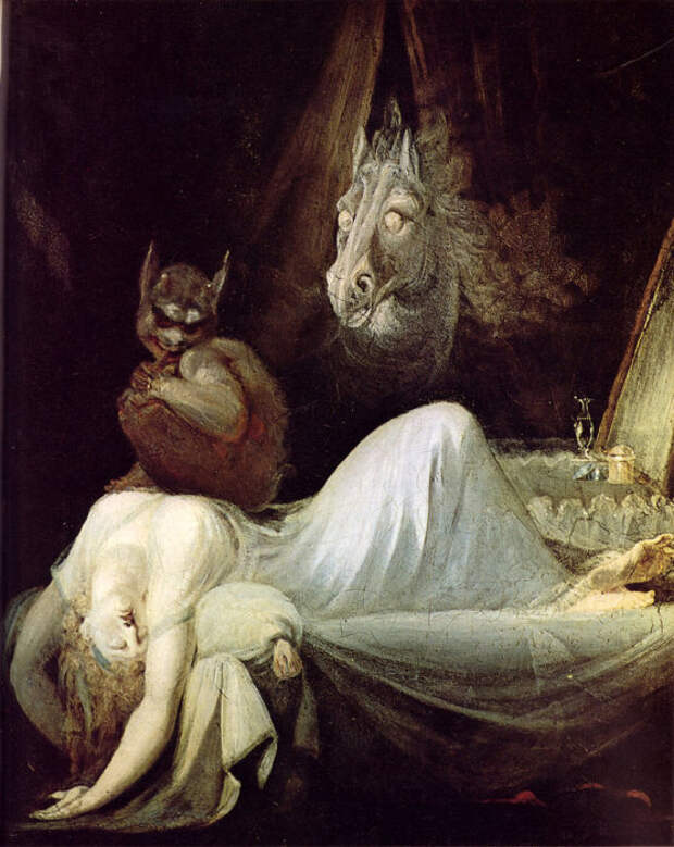 Другая версия «Кошмара». Генри Фюзели, 1790-1791 гг. | Фото: commons.wikimedia.org. Другая версия «Кошмара». Генри Фюзели, 1790-1791 гг. | Фото: commons.wikimedia.org.
