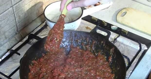соус из баклажанов с мясом