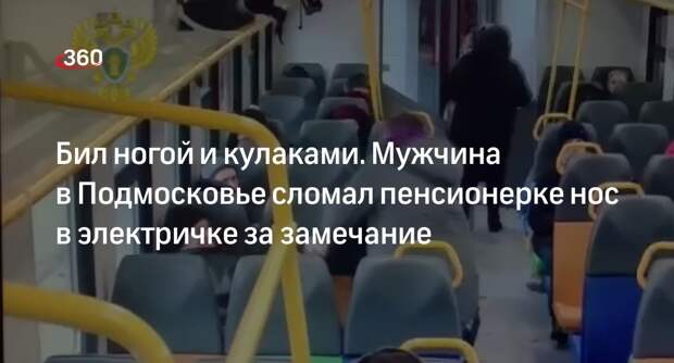 Источник «360» раскрыл детали нападения на пенсионерку в поезде в Подмосковье
