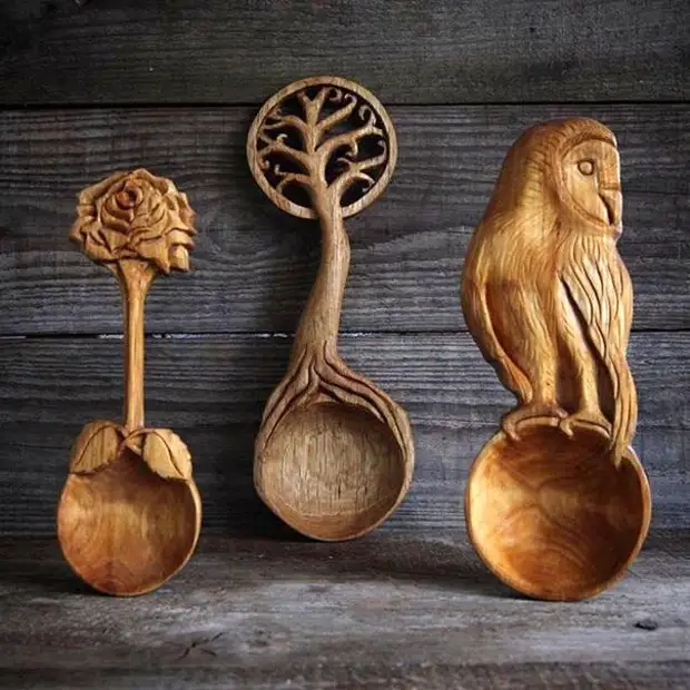Красивые деревянные ложки Джайлса Ньюмана