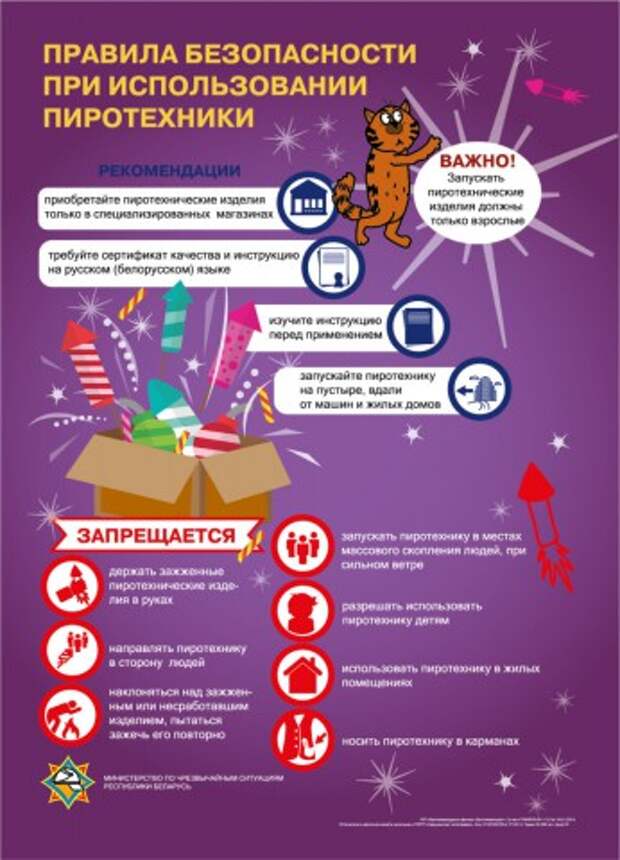 Петарды и хлопушки Советы от МЧС для родителей.