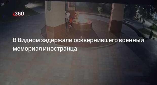 МВД: в Видном задержали мужчину, раскидавшего венки у вечного огня