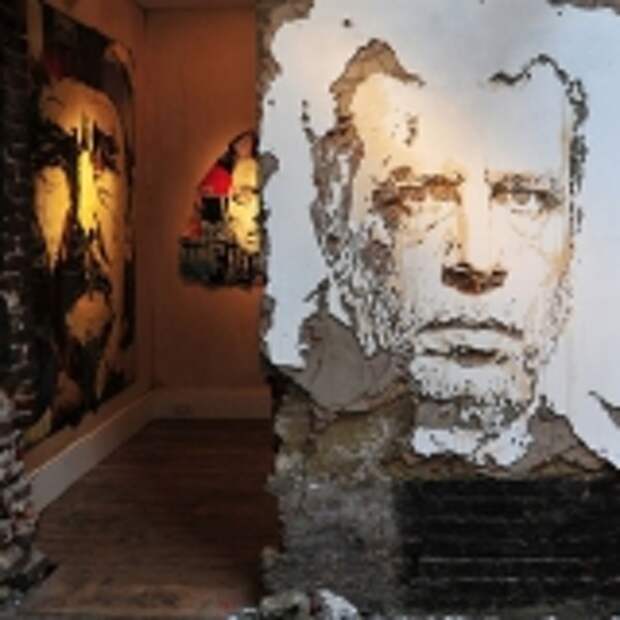 Alexandre Farto и портреты процарапанные на стенах