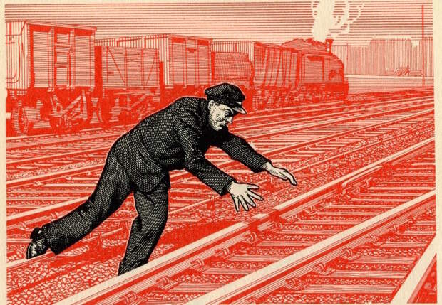 Railway company publications warned about hazards at work. 