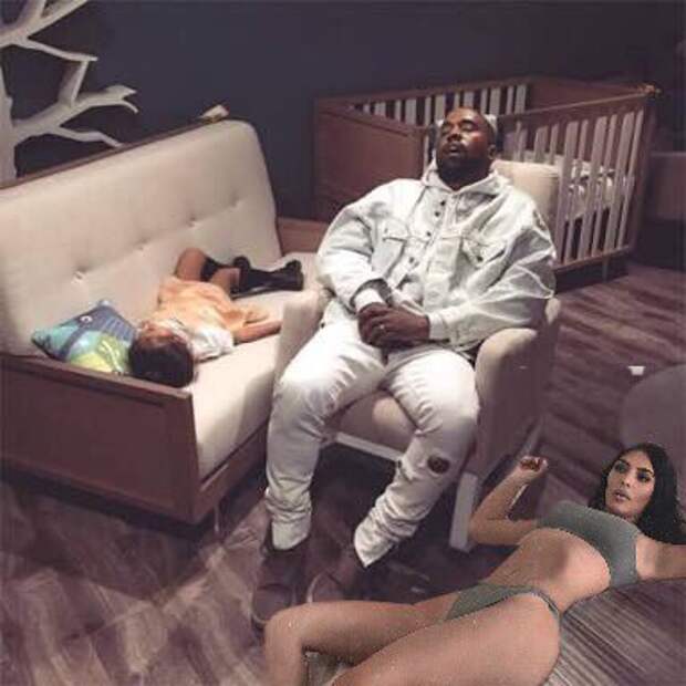 Ким Кардашьян в Yeezy