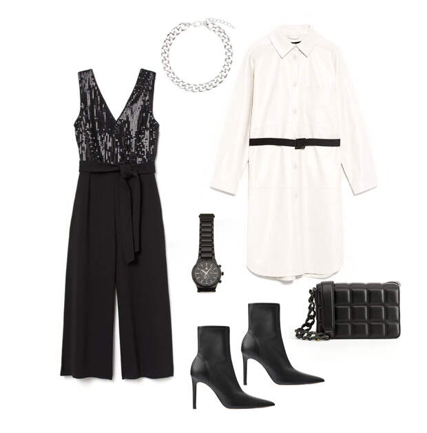 Комбинезон - H&M; рубашка, обувь - Zara; сумка- Mango; аксессуары - Bershka