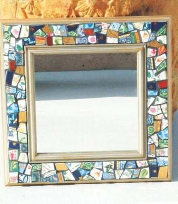 Идеи из осколков посуды