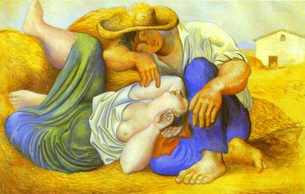 Пабло Пикассо. Спящие крестьяне. 1919 год
