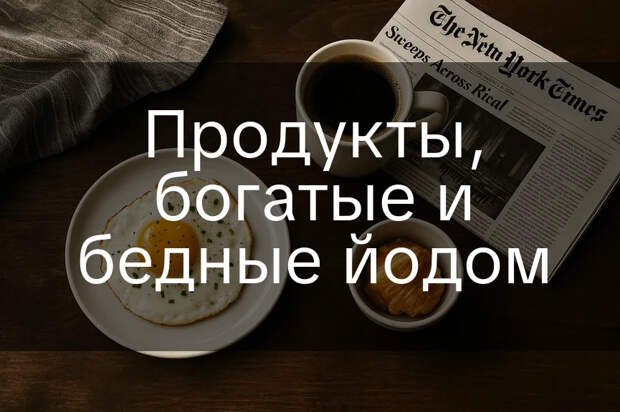 Продукты, богатые и бедные йодом 116 Продукты, богатые и бедные йодом - https://receptario.ru/