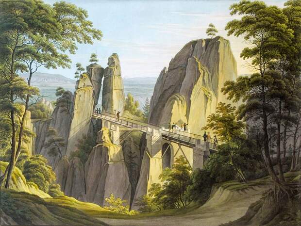 Бастай каменный бастион Саксонии Bastei04 Бастай каменный бастион Саксонии