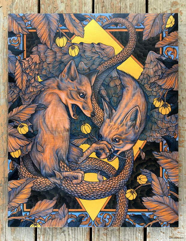 Мистические работы, в которых люди и животные соединяются в единое целое