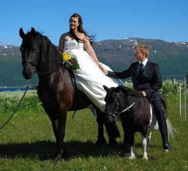 Прикольные и странные свадебные фотографии