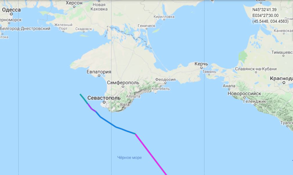 Британский эсминец понюхал русские бомбы