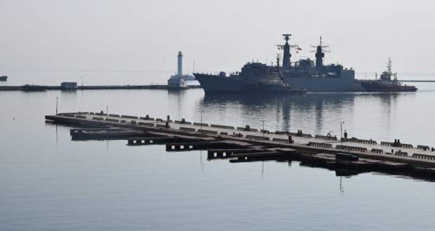 Корабли военно-морской группы НАТО в порту Одессы. Архивное фото
