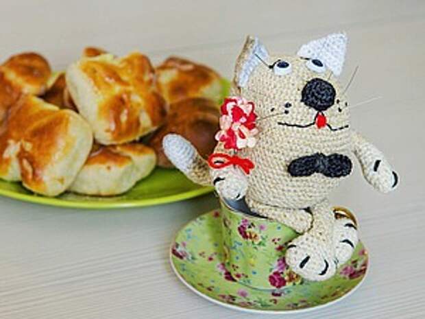 Вяжем крючком кота-мечтателя | Ярмарка Мастеров - ручная работа, handmade Вяжем крючком кота-мечтателя | Ярмарка Мастеров - ручная работа, handmade