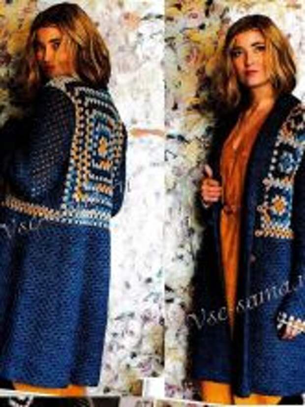 Вязание крючком схемы пальто Вязание крючком схемы пальто