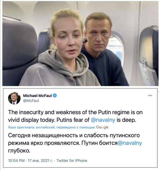 17 января 2021 года Навальный триумфально вернулся в Россию под звуки фанфар и шелест дрожащих от восторга поросячьих хвостиков