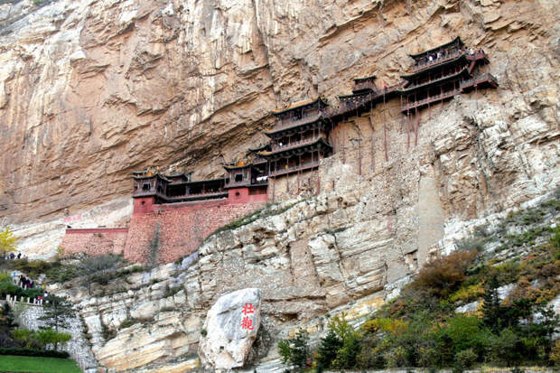 Монастырь Сюанькун-сы, Китай Афон, Монастырь, горы, крым, монах, скалы
