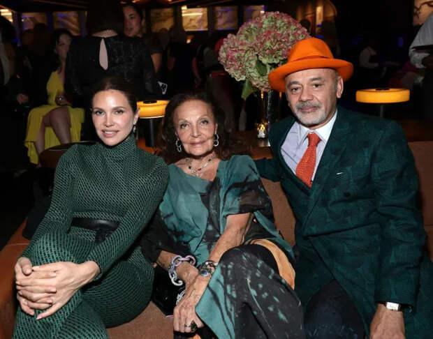 Даша Жукова, Диана фон Фюрстенберг и Кристиан Лубутен