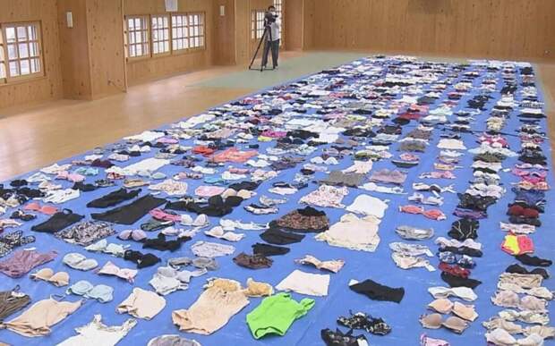 56-летнего японца арестовали за похищение из прачечных 730 предметов женского нижнего белья