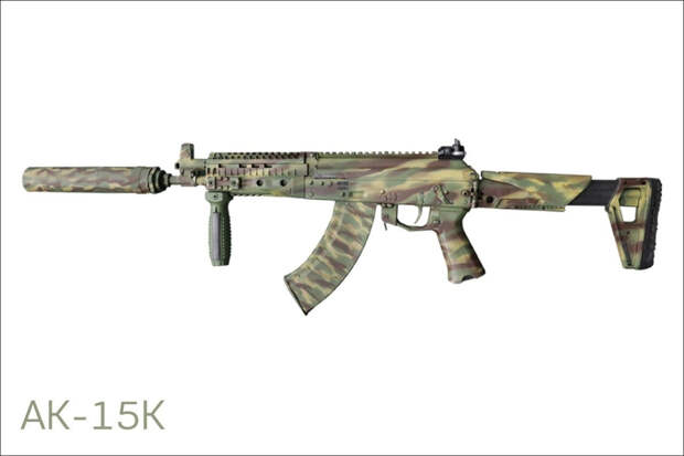 «Калашников»: Партию новейших АК-15К в расцветке «Мультикам» отдали войскам
