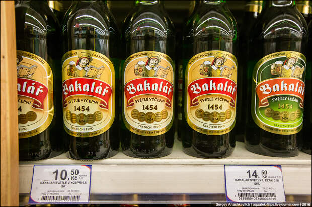 Удивительные цены на продукты в супермаркете Праги
