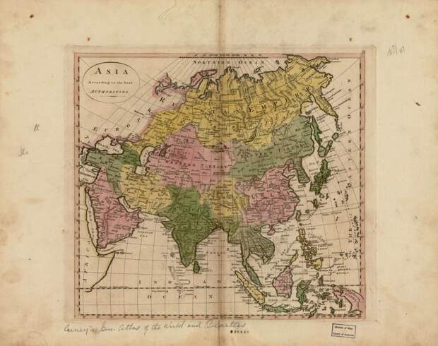 1814 год Азиатские владения России, азиатские карты, история, карта, картография, карты, подборка карт