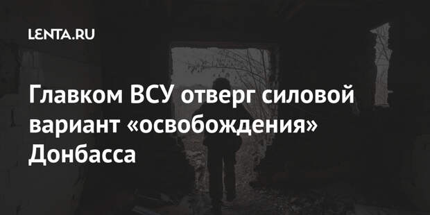 Главком ВСУ отверг силовой вариант «освобождения» Донбасса