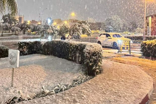 Город в Африке завалило снегом впервые за 25 лет