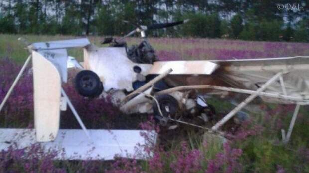 Легкомоторный самолет потерпел крушение в Рязанской области, пилот погиб