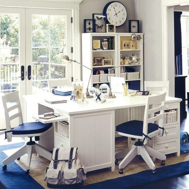письменный стол для двоих детей